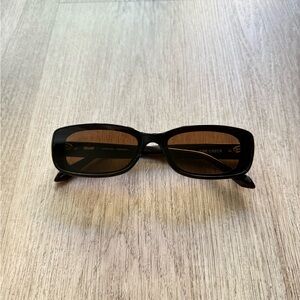 quay australia vibe check chocolate brown yk2 90's retro sunglasses eyewear NEW